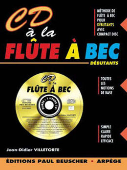 Image de CD A LA Flute à bec VILLETORTE Methode +CDgratuit
