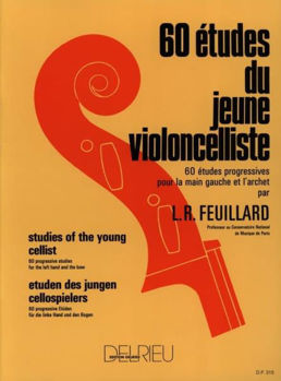 Image de FEUILLARD 60 ETUDES JEUNE VIOLONCELLISTE Violoncelle
