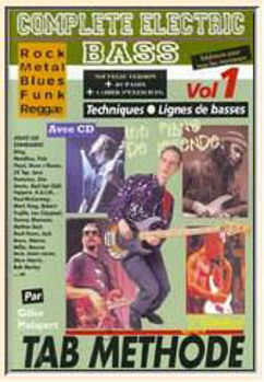 Image de COMPLETE BASSE ELECT V1 +CDgratuit Guitare Tablature Jj Rébillard