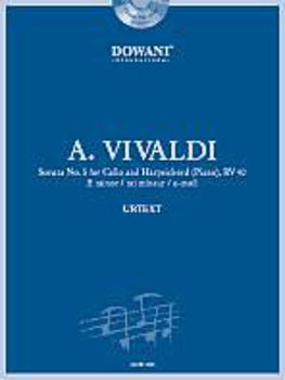 Image de VIVALDI SONATE Violoncelle N5 RV40 +CD Gratuit