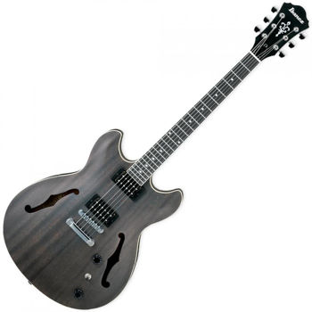 Image de Guitare Electrique 1/2 Caisse IBANEZ Serie ARTCORE AS53 Transparent Black Flat