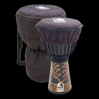 Image de DJEMBE 12" TOCA African Black Mamba ABMD-12 (+ housse et couvre djembe)