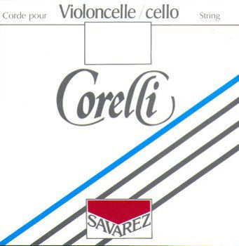 Image de Corde Cello RE CORELLI acier file soie violette