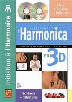 Image de INITIATION HARMONICA EN 3D ZLAP Greg +CD +DVD Gratuits