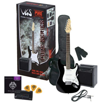 Image de Guitare Electrique Pack VGS avec ampli et accessoires  (Noir)