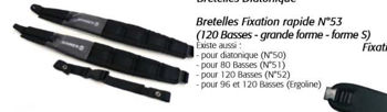 Image de Bretelles ACCORDEON 80 BASSES HOHNER  N°51 Noires +dorsales