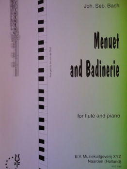 Image de BACH MENUET ET BADINERIE Flûte Traversière Piano