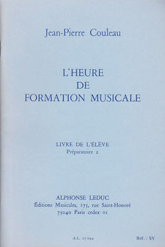 Image de COULEAU HEURE DE FORMATION MUSICALE Préparatoire VOL2 Livre de L'élève