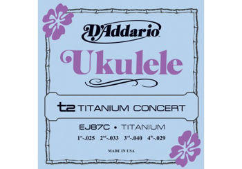 Image de Jeu Cordes UKULELE Concert D'ADDARIO EJ87C