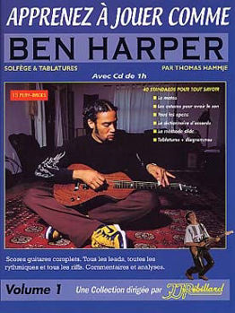 Image de APPRENEZ A JOUER COMME BEN HARPER V1 +CDgratuit Guitare Tablature Jj Rébillard