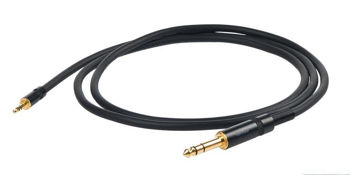 Image de Cable Audio Stéréo 1JK ml 6.35 ST  /1plug ml 3.5 ST 01.5m PROEL Serie CHALLENGE