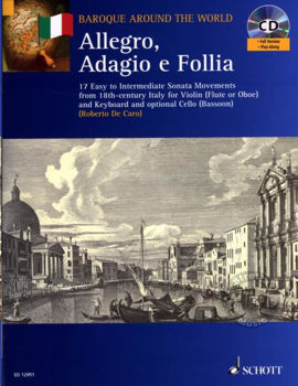 Image de ALLEGRO ADAGIO E FOLLIA 17 EXTRAITS SONATES Violon +CDgratuit