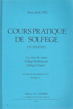 Image de BOUTIN COURS PRATIQUE DE SOLFEGE V1