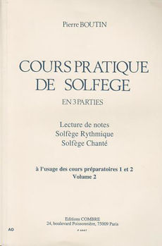 Image de BOUTIN COURS PRATIQUE DE SOLFEGE V2