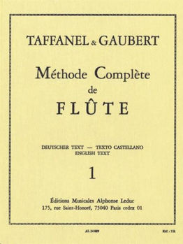 Image de TAFFANEL Methode complete de Flute Traversière Vol1