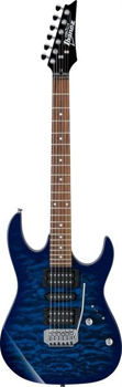 Image de Guitare Electrique IBANEZ Serie GIO GRX70QQA Transparent Blue Burst, HSH, 09-42