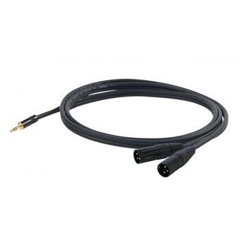 Image de Cable Audio 1plug ml 3.5 ST / 2Xlr ml 03 M PROEL