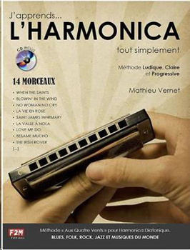 Image de J'APPRENDS L'HARMONICA TOUT SIMPLEMENT METHODE VERNET Harmonica