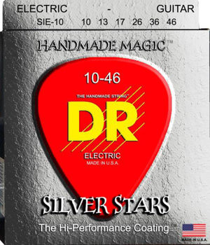 Image de JEU Cordes Electrique DR SILVER STARS 10-46 Revêtement Made In USA