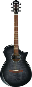 Image de Guitare Folk Electro Acoustique IBANEZ Serie AEWC400 Transparent Black Sunburst High