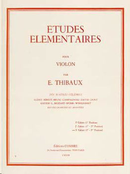 Image de THIBAUX ETUDES ELEMENTAIRES VOL 3 1re et 5ème Position Violon