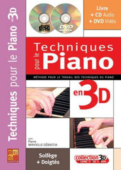 Image de MINVIELLE Techniques Piano Méthode en 3D+CD+DVD