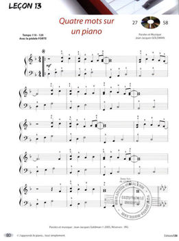 Image de J'APPRENDS LE PIANO NIVEAU 1&2 C.ASTIE +CDgratuit et Vidéos offertes