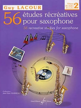Image de LACOUR 56 ETUDES RECREATIVES V2 Saxophone