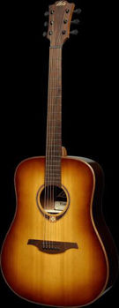 Image de Guitare Folk Acoustique LAG Tramontane T118D-BRS Sunburst Cèdre Massif
