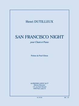Image de DUTILLEUX SAN FRANCISCO NIGHT Piano Voix