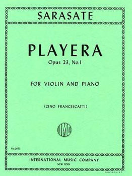 Image de SARASATE PLAYERA OP23 N°1 Violon Piano
