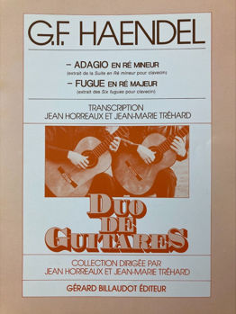 Image de HAENDEL G.F ADAGIO RE MINEUR FUGUE Guitare Classique