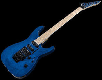 Image de Guitare Electrique LTD By ESP Serie MH Modèle 200 MH203QM-See Thru Blue