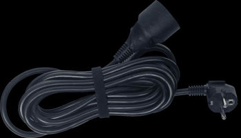 Image de Cable de Rallonge SECTEUR 05M NOIR 3 x 1,5 mm², cuivre nu
