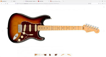 Image de Guitare Electrique FENDER American PRO II Strat RW 3Tons Sunburst +Etui