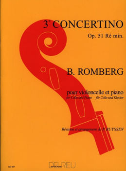 Image de ROMBERG 3E CONCERTINO OP51 Violoncelle