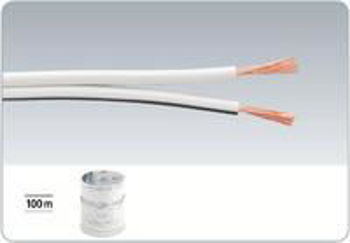 Image de Cable Haut Parleur 2X0.75MM BLANC vendu au metre