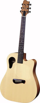 Image de Guitare Folk Electro acoustique TACOMA WINGS RM6CE6 natural avec étui D/