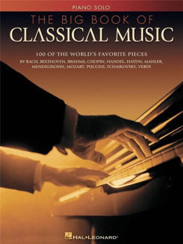 Image de THE BIG BOOK OF CLASSICAL MUSIC solo piano