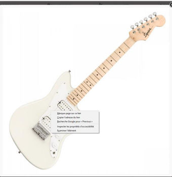 Image de Guitare Electrique Junior FENDER Squier Mini Jazzmaster HH Olympic White