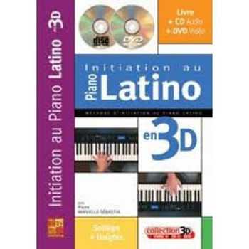 Image de MINVIELLE INITIATION PIANO LATINO 3D +CDgratuit et DVDgratuit