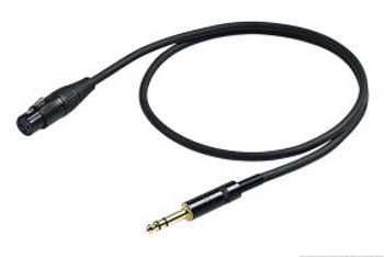 Picture of Cable Audio 1JK Male 6.35 ST /1XLR FEM 03m