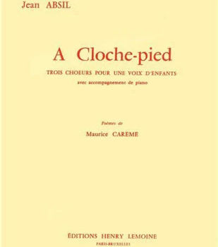 Picture of ABSIL JEAN A CLOCHE-PIED Piano Voix
