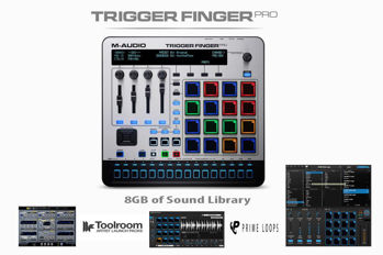 Image de Controleur DJ Midi / USB M AUDIO TRIGFINGPRO avec Step sequenceur D/