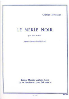 Image de MESSIAEN MERLE NOIR Flûte Traversière et Piano