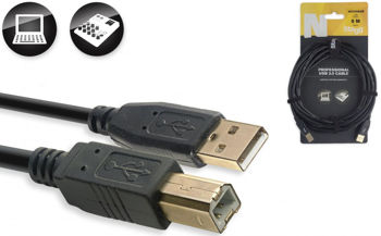 Image de Cable informatique USB 2.0, 1.5m Série N - USB A ml / USB B ml