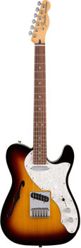 Image de Guitare Electrique FENDER Deluxe TELE THINLINE Rosewood 3 Tons Sunbusrt +Housse D/