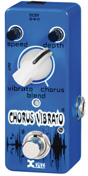 Image de Pedale Effet Chorus X-VIVE V8 Vibrato Bleu