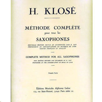 Image de KLOSE METHODE COMPLETE SAXO V1 Saxophone