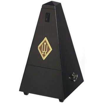 Image de METRONOME Pyramide WITTNER BOIS noir brillant avec sonnerie